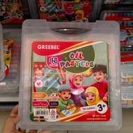 Greebel Crayon 48 warna Oil Pastel Greebelharga untuk 1 set isi 48 warna