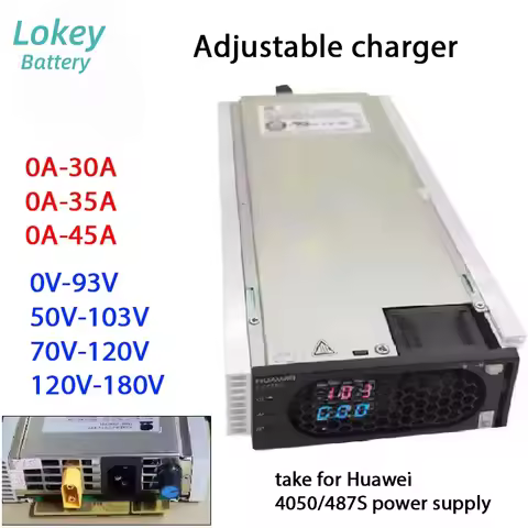 0A - 45A 0V to 168V Voltage Adjustable Charger 4850 Lithium Battery ion Lifepo4 12V 24V 48V 72V 84V 