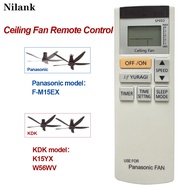 NiLANK Panasonic/KDK Ceiling Fan Remote Control Compatible Model Panasonic F-M15EX F-60XDN F-60TDN K