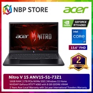 Acer Nitro V 15 ANV15-51-73Z1 15.6" FHD 165Hz Gaming Laptop ( i7-13620H, 16GB, 1TB SSD, RTX4060 8GB, W11 )
