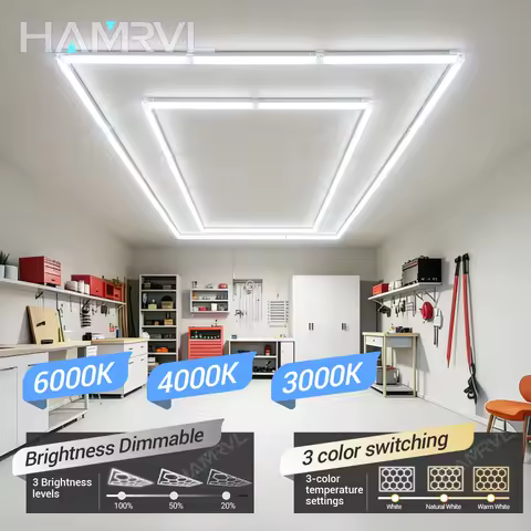 LED Rectangle Lighting 4S car showroom Barber Workshop Office Desk Ceiling Lamp Color change Dimmabl