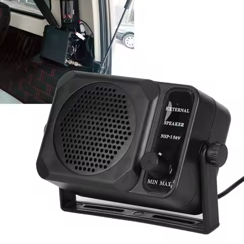 Mini External Speaker Mini External Speaker NSP‑150V 2‑Way Radio CB HF VHF UHF Transceiver Car Acces