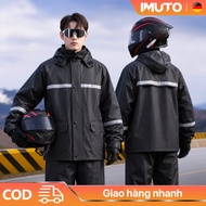 IMUTO Raincoat set - for men and women, thick fabric raincoat with full body protection - Suitable f