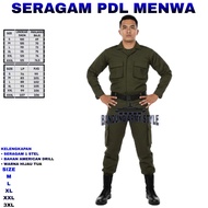 KEMEJA SERAGAM MENWA / SERAGAM PDL HIJAU TUA / SERAGAM RESIMEN MAHASISWA