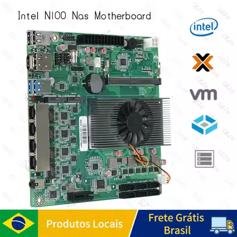 Intel N100 Nas Motherboard MINI-ITX Nas Storage Support Soft Router Intel I226 2.5G Network NAS Serv
