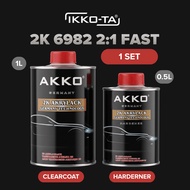 [NEW BRAND] IKKOTA Akko 2K 6982 2:1 Fast Clearcoat + Hardener Germany Tech Kilat Maksimum High Solid