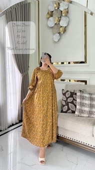 COD || Dress Monna Annisa || Dress Rayon Motif Panjang Terbaru || Daster Panjang Wanita Kekinian Vir