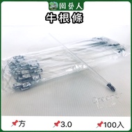 🌿Gardener🌿Beef Root Strips Square 3.0 100pcs Beef Tendon Strips