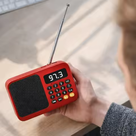 Multi-Functional Elderly Radio Portable Bluetooth Speaker FM Tuner Music Player Support TF Card USB 