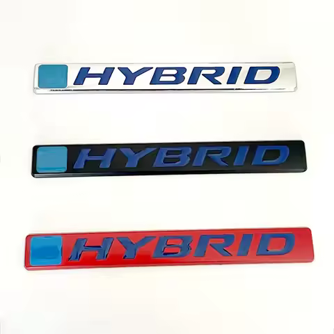3D Metal Hybrid Logo Car Sticker Rear Trunk Side Fender Emblem Badge Sticker For Honda CRV HRV CIVIC