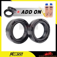JH KS MOTOR 2PCS YAMAHA LC135 EX5  FORK OIL SEAL 26X37X10.5 (2637105) FORK OIL APIDO