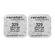 [SG] [2 Pieces] Renata 329 SR731SW Silver Oxide Button Battery