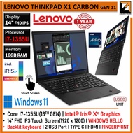 LENOVO ThinkPad X1 CARBON GEN 11/ 10 / 9 (1 YEAR WARRANTY T&C)Core i7(13th/12th/11th) UP TO 32GB RAM