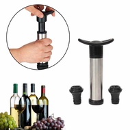 【❖New Hot❖】 wuji39292 Reusable Bottle Vacuum Wine Sealer Preserver Saver Pump2 Spers Red Wine Vacuum Pumping Bar Tools Black