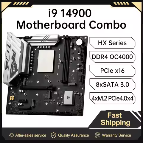 TOPC intel core i9-13980HX MATX motherboard DDR4 with 2.5G LAN Support DIY High Performance Budget G