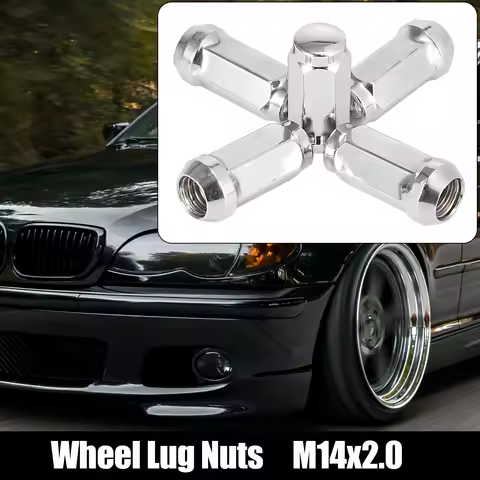 X Autohaux M14x2.0 Car Wheel Lug Nuts Screw Spline Drive Cone Seat19mm Hex Size 5/8/20/32pcs For Whe