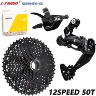 LTWOO Mountain Bike 12 Speed Groupset 1x12 Shifter Rear Derailleur Bicycle 12v 46t 50t 52t Cassette 