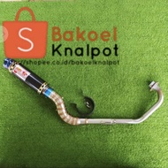 Exhaust exzos Daeng open spec 1set for Sonic150 Raider 150fi Spark135 Rs150 exciter150 Y15zr R15 v2 