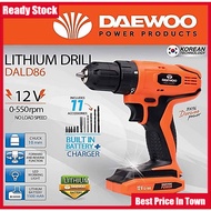 Daewoo DALD86 Cordless Drill Set Battery Cordless Machine Drill Hand Drill Cordless Mesin Gerudi Bateri