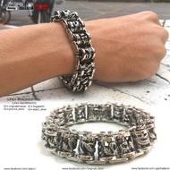 สร้อยข้อมือ มังกร รมดำ Limited สแตนเลสแท้100% stainless 316l สร้อยคอโซ่ Hiphop bracelet originalluti