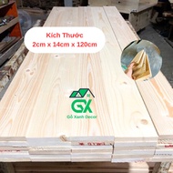Pine Wood Panels 14cm Wide x 2cm Thick x 1m2 Long, Cheap Pre-planed Pine Wood Panels Suitable for Fu