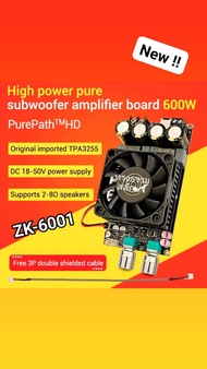 New !! ZK-6001 แอมป์จิ๋ว สำหรับขับซับวูฟเฟอร์ ซับเบส กำลังขับ600w ใช้กับดอก 2-8 โอห์ม ได้เลย