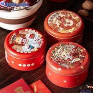 JONY1EC Dragon Year Gift Box, Rotundity Iron Festival Gift Box, Trendy Candy Cookies Box