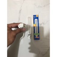 9 WATTS DAYLIGHT PL-S G23 2 PIN EUROLOX CFL Fluorescent Bulb Pinlight