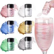 10g Edible Glitter Cake Decoration Powder Mousse Cake Macaron Chocolate Flash Powder Silver Pearl Po