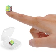 Mini Cube 3x3 - Smallest 1x1x1cm Magic Cube Puzzle for Kids and Adult (Blue)
