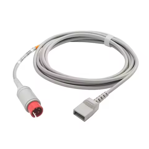 Compatible with Philips Mindray 6pin Monitor IBP Cable to Argon Braun BD Edward Medex Abbott Smith P