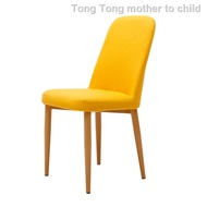 (SG Seller)Nordic modern minimalist PU dining chair home chair detachable fabric dining table and chair backrest hotel c