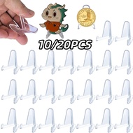 10/20PCS Coin Card Holder Acrylic Picture Holder Card Display Stand Commemorative Coin Easel Stand