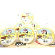 BERKLEY X4 MICRO BRAID 4-CARRIER SMOOTH (100M) YELLOW