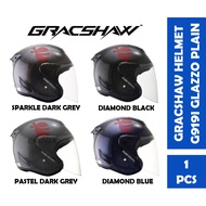【100% ORIGINAL】GRACSHAW G919i Glazzo Mono Plain Helmet G919i Helmet/ Similar Arc Ritz Helmet Aces R2