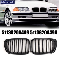 [ISHOWMAL] For BMW E46 4-Door Car Front Bumper Air Intake Grille 51138208489 51138208490