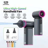 GOOJODOQ GSF009 High Speed Handheld Fan Long lasting battery 6000mAh Outdoor LED display