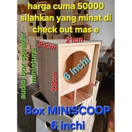 BOX MINISCOOP 6 ( SIX) INCH SINGLE