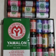 COD Benang Jahit Yamalon 40/2 500 yard isi 12pcs / benang jahit warna lengkap