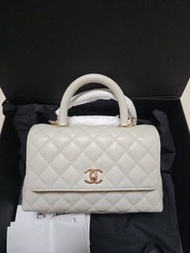 全新Chanel Coco Handle小號 大象灰 未拆膜同包裝