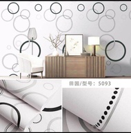 YUNUSWALL COD WALLPAPER STIKER DINDING POLKADOT UKURAN 1 ROLL