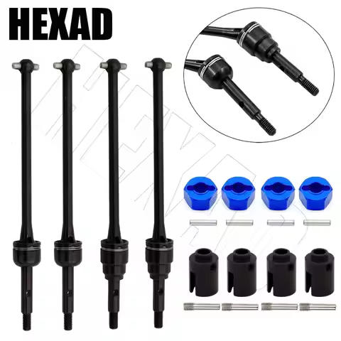 Metal Front/Rear CVD Driveshaft for Traxxas 1/10 Slash 2DW Rustler 4x4 RC Car Upgraded Steel DIY Acc