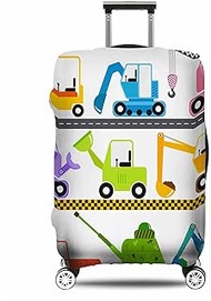 IBILIU Travel Luggage Cover Protector Funny Caterpillar Truck Tractor Suitcase Cover Protectors Wash