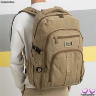 LEMONTRE Travel Backpack, Wear-Resistant Thickened Men Shoulders Bag,  50L Large Capacity Heavy Duty