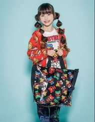 日本 Hysteric Mini 黑色防潑水尼龍布 雜誌附錄 手提 斜咩袋