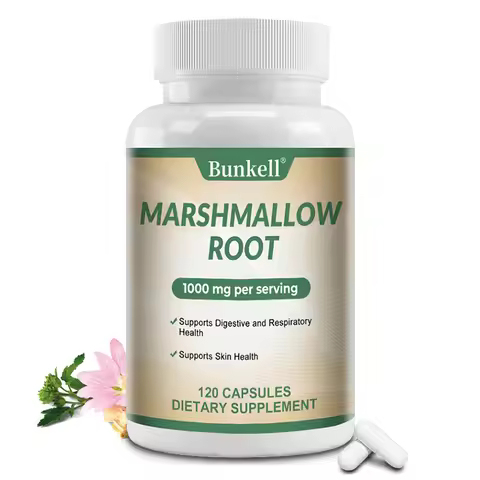 Marshmallow Root Capsules - Lung Cleanser, Promote Digestive and Respiratory Health, Skin Health, Pr