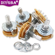 5PCS Band Switch RS25 2P4T 2P5T 2P6T 3P3T 3P4T Mount Rotary Switch Selector Band Pole Position Knob