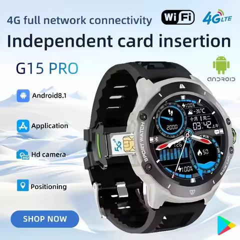 G15 Pro New Smart Watch 1.43" AMOLED Display 4G SIM Support & Video Calling WiFi+GPS Dual Positionin