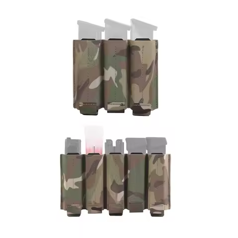 POSEIDON DEFENSE Triple Quintuple Multi-Purpose Mag Pouch 9mm .40S&W .357SIG .45ACP Magazine Holster