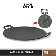 Koch&amp;backen Frying Pan Martabak Cast Iron Pan Quality Cast Iron Non-Stick 28cm